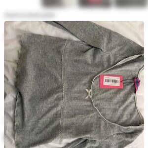 Edikted Gray Long Sleeve Knit Top